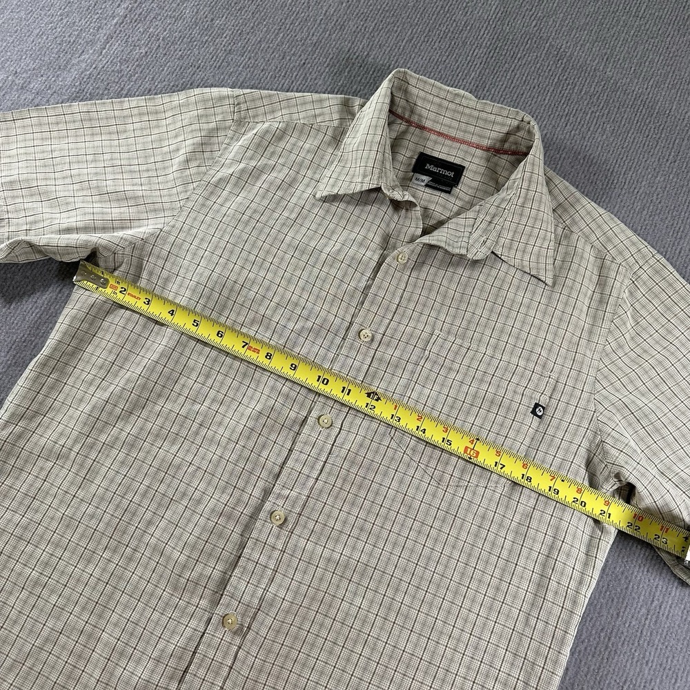 Marmot for Life Button Up Front Short Sleeve Casual Shirt Mens Medium M - Picture 8 of 8